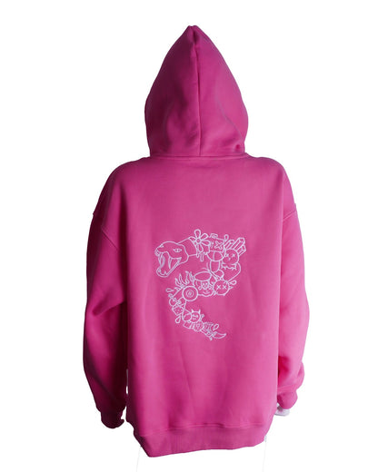 Slithering Doodle Oversized Hoodie